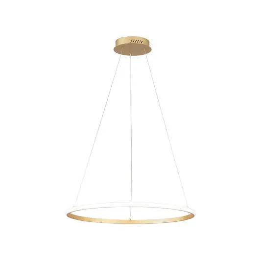 Saldi Lampada LED a sospensione Axis, Ø 60 cm, color oro, metallo, CCT