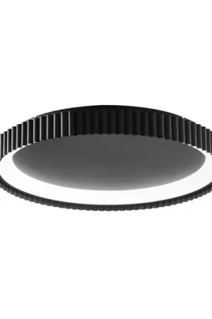 Plafoniera LED Niike, nero, Ø 50 cm, metallo, CCT Direttamente Dal Produttore