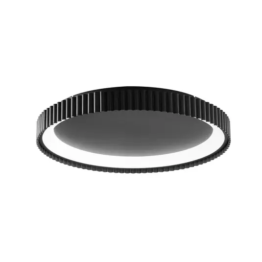 Plafoniera LED Niike, nero, Ø 50 cm, metallo, CCT Direttamente Dal Produttore