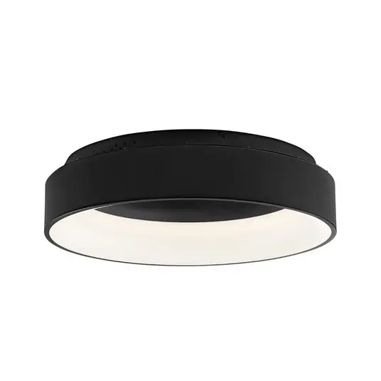 Plafoniera LED Noah, nero, Ø 60 cm, metallo, CCT Consegna Rapida