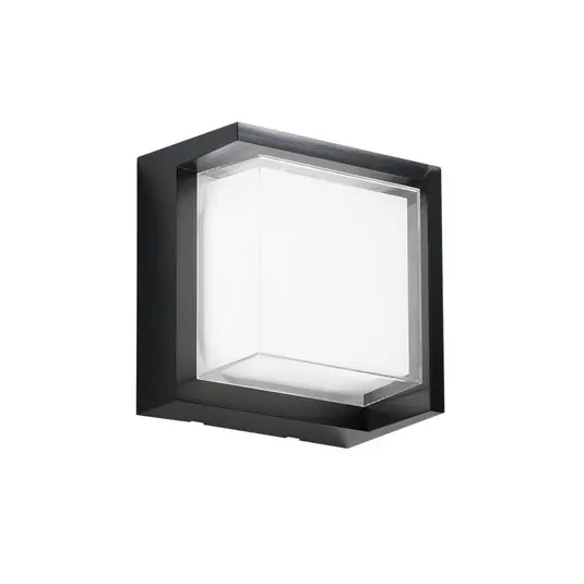 Applique da esterni LED BLOCK, nera, 16 cm Plastica, CCT A Buon Prezzo