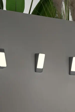 Spedito Oggi Appliance da esterni LED Coupe, antracite, altezza 20 cm, metallo