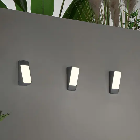 Spedito Oggi Appliance da esterni LED Coupe, antracite, altezza 20 cm, metallo