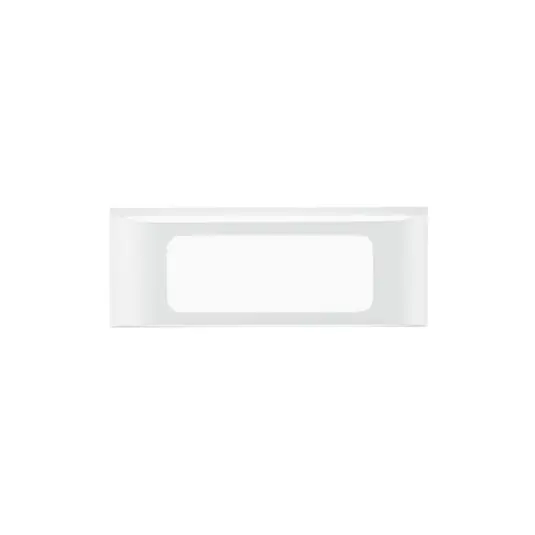 Quantità Limitata Applique da esterni LED DESERT, bianca, larghezza 25 cm, metallo