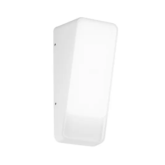 Appliance da esterni LED Coupe, bianca, altezza 20 cm, metallo Esclusivo
