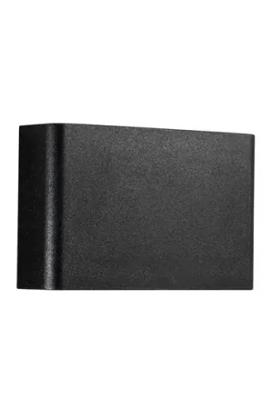 Super Prezzo Applique da esterni LED PICCOLA, nera, larghezza 16 cm, plastica