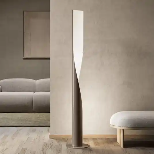 kdln piantana LED Evita, grigia, altezza 190 cm, dimmerabile Scelto Dai Clienti