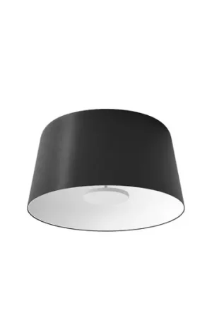 Plafone LED Delfi_S, nero, Ø 45 cm, metallo Prezzo Ridotto