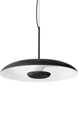 Reso Gratuito Lampada LED a sospensione Basin_P, nera, metallo, Ø 49 cm, IP40