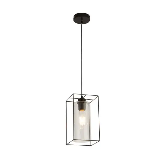 Lampada a sospensione Vesperon, trasparente, vetro, a 1 luce, 15 cm Consegna Rapida
