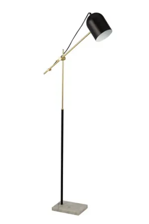 Spedito Oggi Piantana Zaliha, nero/oro, metallo, 120 cm, E27