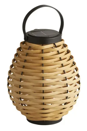 Acquista Ora Lampada LED per terrazza Netan, marrone, rattan, 23 cm, IP44