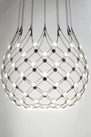 Direttamente Dal Produttore Luceplan Mesh Wireless Lampada a sospensione, Ø 100 cm, 1 m, Bluetooth