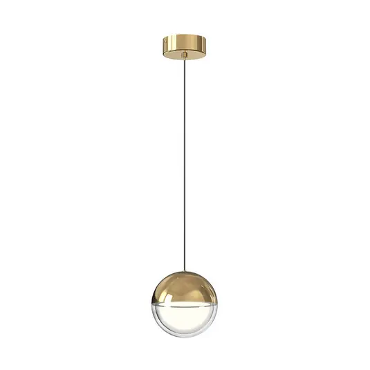 Lampada LED a sospensione Zirea, color oro, Ø 12 cm, metallo Prezzo Scontato