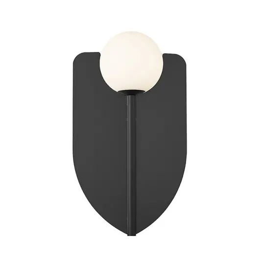 Spedizione Espresso Applique Fedora, altezza 37 cm, nero, metallo/vetro
