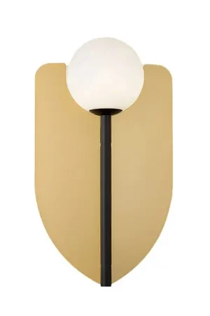 Applique Fedora, altezza 37 cm, color oro, metallo/vetro Must-Have