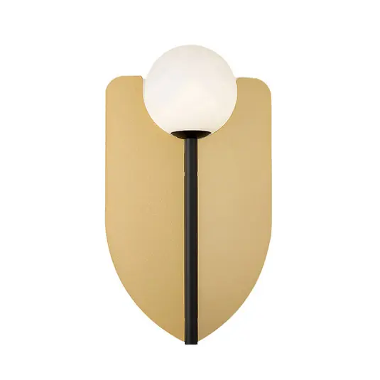 Applique Fedora, altezza 37 cm, color oro, metallo/vetro Must-Have