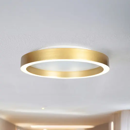 Compra Online Plafoniera LED Ringlux color oro, Ø 30 cm, metallo, 2.700 K