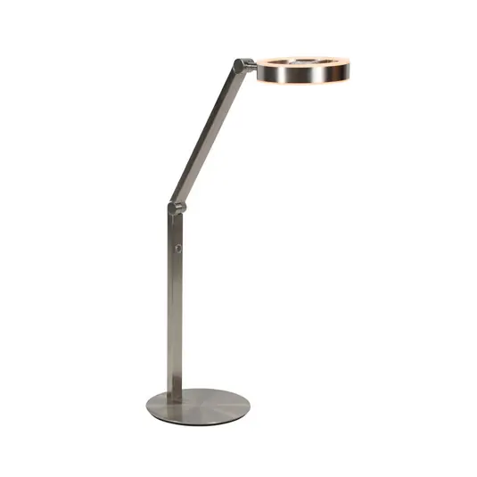 Offerta Lampada LED da tavolo Ringlux, color acciaio, metallo, 2.700 K, dimmerabile
