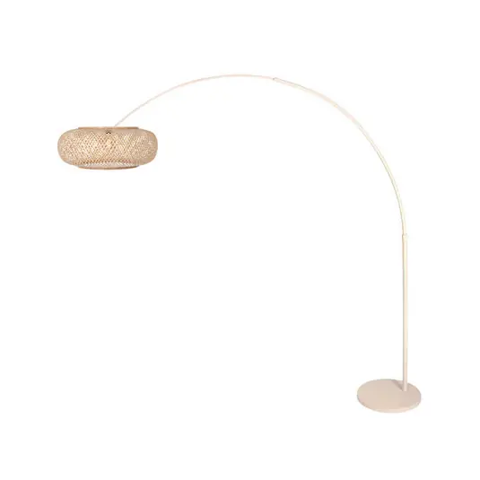 Soddisfatti O Rimborsati Lampada ad arco Sparkled Light, crema, bambù, E27