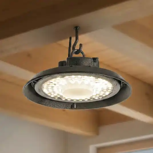 PRIOS LED-Hallenstrahler Maikel, nero, IP65, Highbay Prezzo Di Fabbrica
