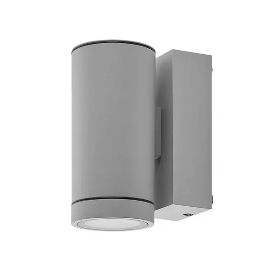 Applique da esterno ShoreLine Pro Round, grigio chiaro, GU10 Sconto