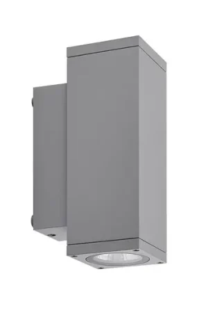 Appliance da esterni LED ShoreLine Pro Square up/down, grigio chiaro Scelto Dai Clienti