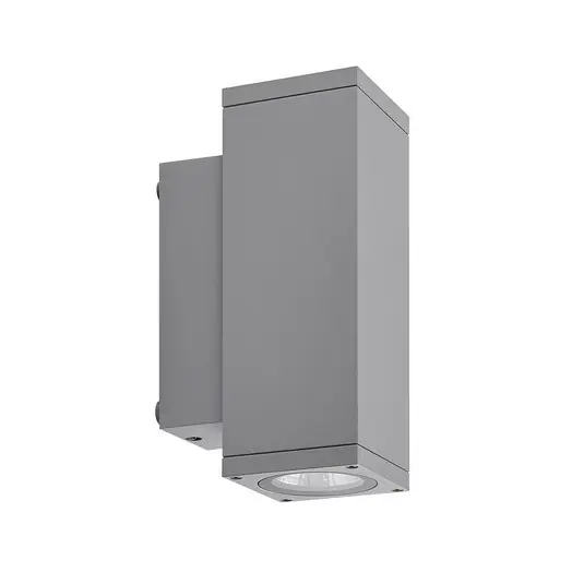 Appliance da esterni LED ShoreLine Pro Square up/down, grigio chiaro Scelto Dai Clienti
