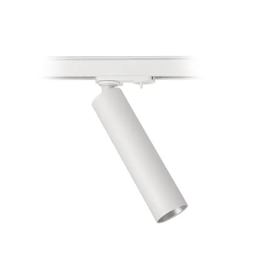 Faretto LED su binario Slim monofase, bianco, alluminio, 5 W, 2.700 K Must-Have