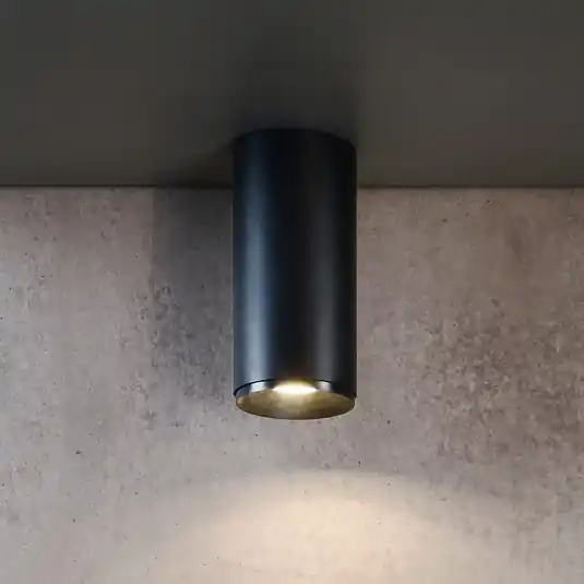 Faretto a LED Lucea 6, nero, alluminio, 2.700 K Economico