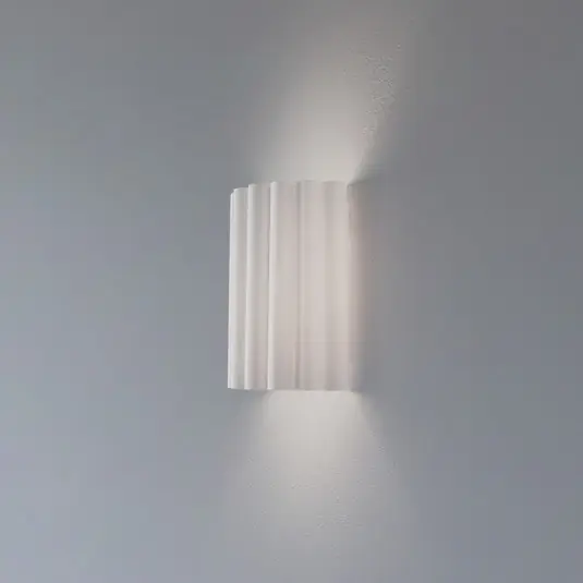 Applique Aria, bianco, microfibra, E27 Ordina Subito
