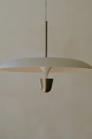 Acquista Ora New Works lampada LED a sospensione a sospensione Kantarell, Ø 55 cm, nichel