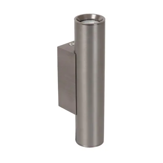 Prezzo Di Fabbrica Faretto da parete Dupla, grigio, altezza 18 cm, metallo, a 2 luci.