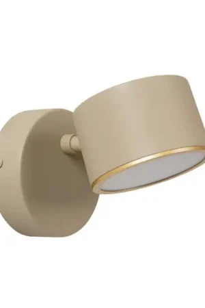 Applique a LED Gian, taupe, larghezza 11 cm, metallo Ultimissimo Modello