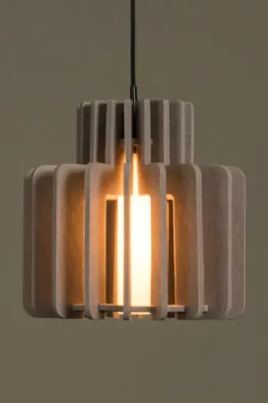 Ultima Occasione Lampada a sospensione Rollo, taupe, Ø 31 cm, tessuto/metallo/vetro