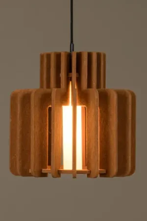 Lampada a sospensione Rollo, terracotta, Ø 40 cm, tessuto/metallo/vetro Non Perdere
