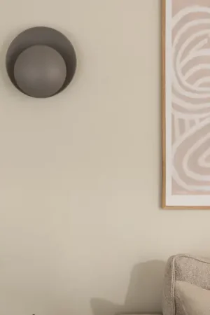 Consegna Rapida Globen Lighting applique ORBIT, grigio, metallo, Ø 30 cm