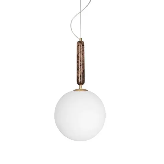 Globen Lighting Lampada a sospensione Torrano, marrone, Ø 30 cm Di Tendenza