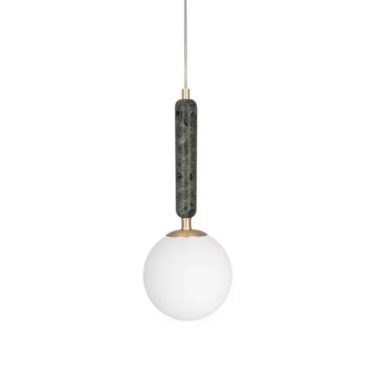 Globen Lighting Lampada a sospensione Torrano, verde, Ø 15 cm Consegna Rapida
