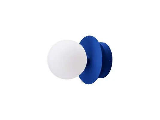 Ultima Occasione Globen Lighting applique ART DECO, blu/bianco, Ø 16 cm, IP44