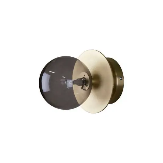 Pagamento Sicuro Globen Lighting Applique ART DECO, ottone/grigio Ø 16 cm IP44