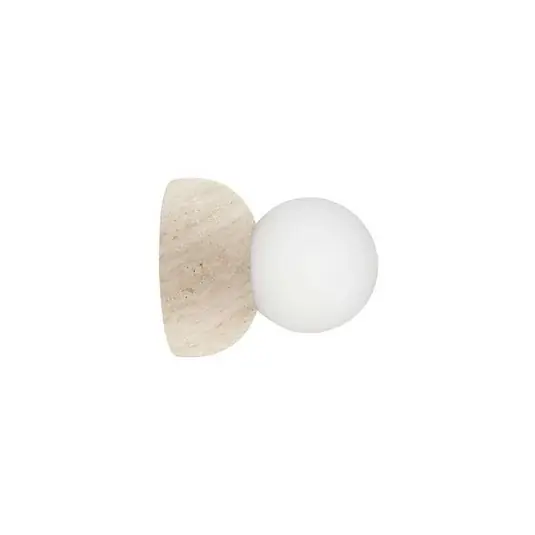Globen Lighting Applique Torrano, beige, Ø 13 cm IP44 Spedizione Espresso