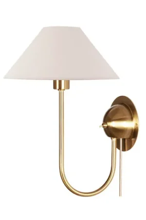 Economico Globen Lighting applique IRIS, color crema, altezza 32 cm