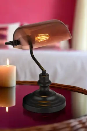 Lampada da tavolo Antique, color rame/nero opaco, altezza 37 cm Direttamente Dal Produttore