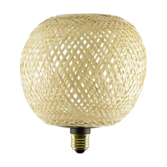 Prezzo Ridotto SEGULA LED Floating Bambù naturale G180 E27 5W 2.200 K dimmerabile