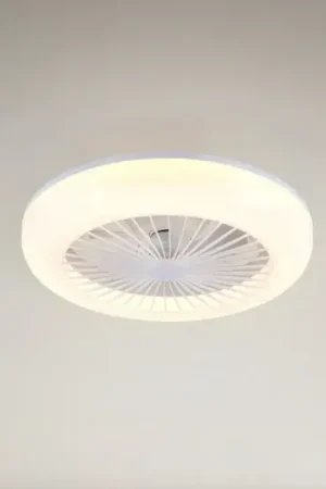Compra Oggi Stesso Ventilatore LED Mora, CC, silenzioso, Ø 45 cm, CCT, telecomando