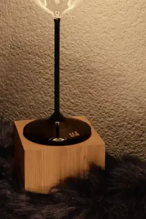 Vendita Finale Lampada da tavolo SEGULA Cozy, rovere oliato, forma cubica, E27
