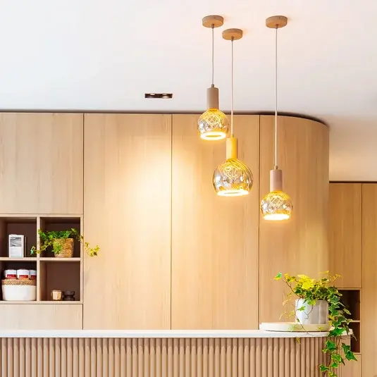 SEGULA Lampada a sospensione Flow, rovere oliato, E27 Promo Stagionale