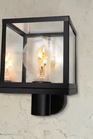 Applique da esterno SEGULA Modern, acciaio inossidabile, vetro, nero, E27 Ordina Subito