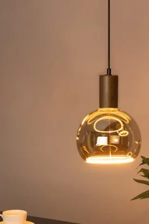 Compra Online SEGULA Lampada a sospensione Flow, faggio color noce, E27